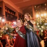 Die Hamburger Bierkönigin Franziska (r.) mit Hamburger Bierprinzessin Carina (l.)